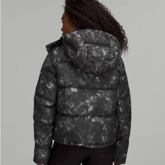 Lululemon Wunder Puff Cropped Jacket Aquila Sz 4 - Picture 2 of 11